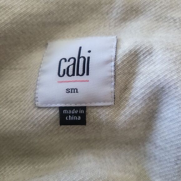 Cabi double breasted heathered cream color jacket - Picture 11 of 12